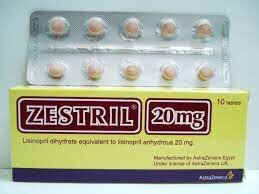 Zestril 20mg - زيستريل 20 مجم 10 اقراص